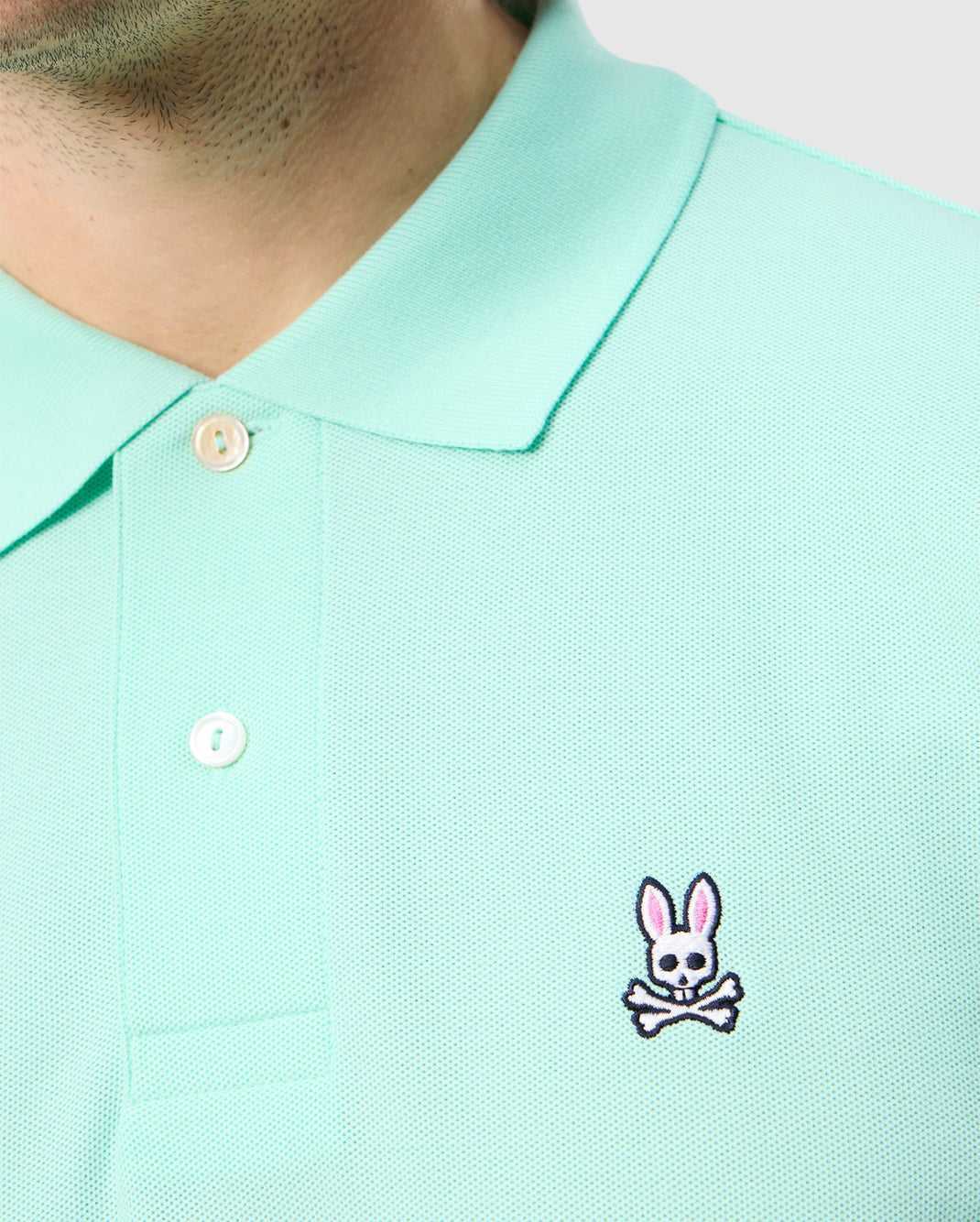 Polos Psycho Bunny Classic Pique Polo Shirt Beach Glass Homme | LZA-79331250